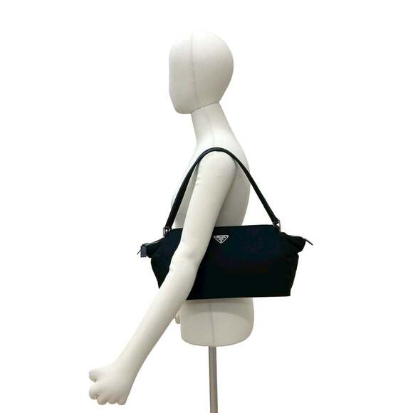 PRADA Black Leather Shoulder Bag - Picture 2 of 10